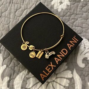 Alex & Ani Monopoly Car goldtone bracelet